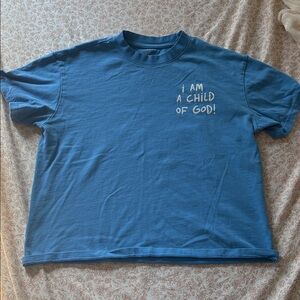 Elevated Faith “I am a child of God” Blue Graphic T-Shirt